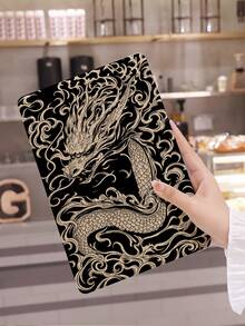 Dragon Totem Pattern Tablet Protective Case, Tri-Fold Stand Protective Shell, Compatible With IPad 10.2" (A16), 11" 11th Gen 2025, 8th/9th/10th Gen, Air 4th 10.9", Galaxy Tab S6 Lite 10.4", /, Anti-Drop, Pen Slot, Sleep/Wake Support, Gift For Kids/Family - Multicolor - View 4
