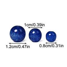夏季美人魚幻彩珠 經典 8/10/12mm 彩虹閃亮圓形散珠 銀河星空孔珠，適用珠寶手工、手鍊、項鍊製作 - 圓形 - 查看 6