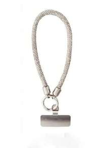 1PC Rhinestone Fashion Diamond Phone Lanyard For Women Keychain Wrist Strap Charm Crystals Short Sturdy Chic Phone Wristlet - Multicolor - View 4