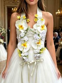 Bridal Artificial Flower Shawl/Wreath, Suitable For Bridal Decoration, Wedding Gifts, Wedding Parties, Wedding Ceremonies, And Birthday Parties - One Size Fits All - View 7