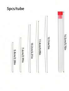Set Alat Merangkai Manik-Manik Stainless Steel 5 Buah, Termasuk Jarum Manik-Manik, Jarum Berlubang Besar, Jarum Pelubang, dan Aksesoris Pembuatan Perhiasan Kalung DIY - MultiWarna - View 14
