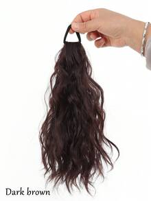 12inch Hair Ponytail Extensions Wig Wavy Curly Ponytail Hairpiece With Elastic Rubber Band Fluffy Wavy Ponytail For Women Wear - Multicolor - View 10