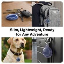 Vena For Apple AirTag Holder And Keyring, AirTag Keychain Holder Waterproof AirTag Case - 藍色 - 查看 7