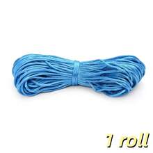 1/2/3 rollos 20 metros/Rollo 1.5mm No.7 Cordón de poliéster para joyería Hilo de nylon Cuerda de nudo chino para DIY Pulsera Collar Línea Hilo Shamballa - Cable - Ver 11