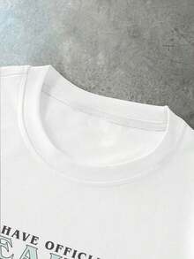 Manfinity Men's T-Shirt With Embossed Floral Print, Urban Style. Suitable For Outdoor Activities, Music Festivals, And Casual Outings. Great Gift For Boyfriend/Husband, Anniversary, Or Any Occasion. Black Short Sleeves. - 布蘭克 3 - 查看 4