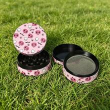 1PC, Girly Halloween Theme Metal Grinder Pink Pumpkin Ghost Design Niche Personalized Portable Shredding Tool Smoking Accessory - View 4