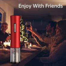 6-In-1 Wine Opener Electric Rechargeable Automatic Corkscrew Bottle Opener Set With Vacuum Stopper, Aerator Pourer, Foil Cutter, Display Base & USB Charging Cable,Kitchen Essential,Can Openner,Can Openner Electric,Cocina Accesorios,Kitchen Essentials - Multicolor - View 8