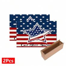 1pc Patriotic Pattern Printed Absorbent Dish Drying Mat, Espresso Machine Countertop Absorbent Mat, Sink Drain Mat, Soft Faucet Absorbent Mat, Sink Cup Mat, Kitchen & Bathroom Accessories - Multicolor - View 16