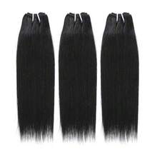10A Straight Unprocessed Brazilian Virgin Hair Natural Black Hair Extensions For Women - Natural Black - View 12