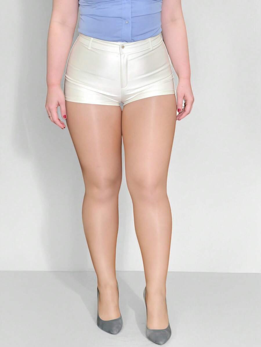 1pair High Density Shiny Ultra-Thin High Elasticity Pantyhose Suitable For Daily Wear, Cozy