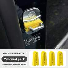 4 peças de almofadas de silicone para amortecimento de porta, capas protetoras para fechadura de porta, proteção de parede espessa, almofadas de amortecimento para redução de ruído, amortecedores universais para carro, redução de ruído, amortecimento e proteção da fechadura da porta - Amortecedor de choque com absorção de tempo - Ver 13