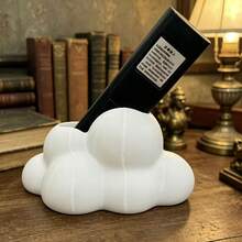 1pc Cute Cloud-Shaped Remote Control Storage Box - Black & White Modern Design, Suitable For Storing TV, DVD, Blu-Ray, Audio System Remote Controls - Cloud Remote Control Storage Box - View 4