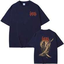 Camiseta Gráfica Vintage de Rock de la Banda de Metal Francesa Gojira, From Mars To Sirius Flying Whales, Moda Masculina y Femenina, Ropa Urbana de Talla Grande QUVM - Negro - Ver 9