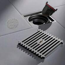 Gun Grey Floor Drain, High Flow Drainage, Bathroom Anti-Odor And Anti-Insect Floor Drain With Removable Cover And Deodorizing Core, Easy To Clean Hair And Debris, Avoid Frequent Unclogging. Standard Size Design Compatible With Most Pipes, Easy Installation For New Or Old Renovations. - Multicolor - View 13