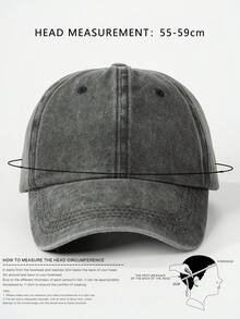 Gorra de béisbol de mezclilla vintage desgastada, ajustable, unisex, transpirable, protección solar, snapback - gorra de béisbol - Ver 7