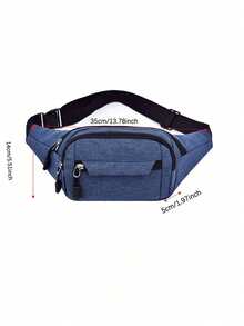 Bolso de cintura unisex, bolso de negocios de gran capacidad multifuncional, billetera para teléfono de deportes al aire libre duradera (posición de la hebilla no fija) - Multicolor - Ver 3