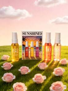 40ml SUNSHINE-Brazilian Style Digital Series Indoor Fragrance Spray Set, 3 Different Styles. Outdoor Air Freshener. Long-Lasting Natural Fresh Scent. Perfect Gift Choice For Colleagues, Family, Friends, Christmas Gift, Valentine's Day Gift - Multicolor - View 3