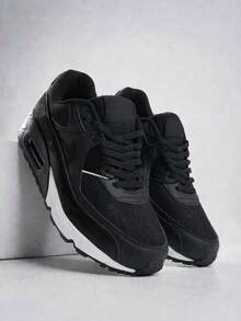 90 Black White Men's  Casual Streetwear - Black and White - View 2