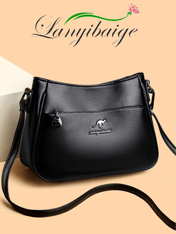 LANYIBAIGE 2026 New Women's High-Quality Soft PU Leather Messenger Bag, Handbag, Luxury Shoulder Crossbody Bag