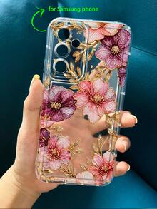 Funda transparente con estampado realista de lirio compatible con iPhone & compatible con Samsung - Multicolor - Ver 6