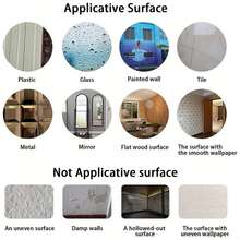 6pcs/10pcs Self-Adhesive Acrylic Mirror Wall Stickers - Flexible Non-Glass Decorative Patches, Suitable For Home And Wedding Decor, Perfect For Table Centerpieces - Silver - View 10