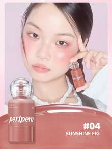 Peripera 液體腮紅，保濕輕盈、易暈染、質地滑順，提亮氣色，適合喜愛 Y2K 風格的 Z 世代，派對約會完美妝容，生日與母親節送禮佳品 - #04 SUNSHINE FIG - 查看 3