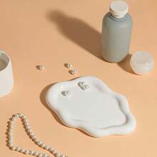 1188- Lynagert Cloud-Shaped Trinket Tray,  Jewelry Tray, Ceramic Dish For Rings And Jewelry Trinkets, For Organizing Earrings And Necklaces, Mother's Day Gift - 白色的 - 查看 5