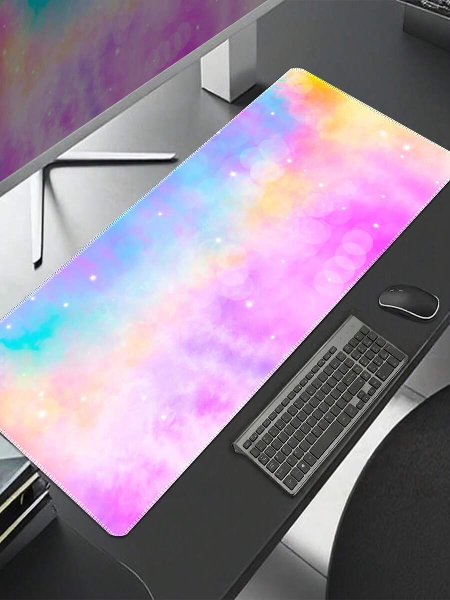 E-Sports Game Mouse Pad, Suitable For Home Office Work, Computer Keyboard Laptop Expansion Pad, Large Table Pad With Non-Slip Rubber Base Edge Stitching Desktop Decoration - View 1