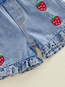 Baby Girls Tank Top Co-Ords - Red - View 8