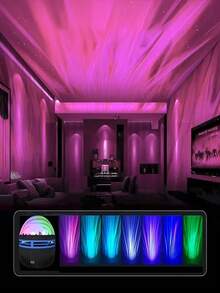 1pc Nebula Projector Light LED Galaxy Projector Light USB Powered Starry Sky Projector Light Aurora Projector Light With Remote Control Suitable For Room, Bedroom, Living Room, Party, Holiday, Home Decor, Wedding, Ceiling, Birthday And Wall Decoration - Star Projector Lamp - View 11