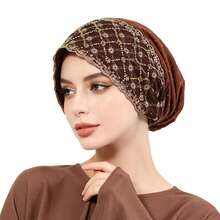 1 chiếc khăn trùm đầu ren đính đá, phụ kiện tóc - Một kích cỡ phù hợp cho tất cả - Xem 11