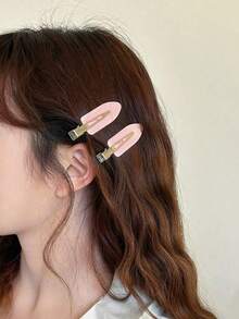 Set de 30 piezas de pinzas para el cabello de cocodrilo de unicolor simple. Ofreciendo opciones clásicas de negro y rosa, estos compactos clips para el cabello son elegantes y prácticos. Adecuados para uso diario y actividades al aire libre, un accesorio de cabello versátil. Ideal como regalo de Navidad, regalo del Día de San Valentín, relleno de calcetín de Navidad y regalo pensativo para mujeres. - Multicolor - Ver 2