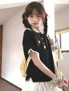 Women Tops - Black - View 3