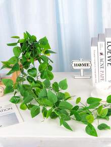 1/2件人造吊掛植物附盆栽，牆掛式層架裝飾，適用於室內、室外、客廳層架裝飾、居家裝飾、房間裝飾、花園裝飾、牆面裝飾 - 綠蘿A - 查看 2