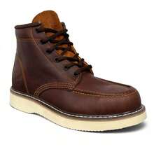 Edgar Industrial Lace-Up Work Boots For Heavy Duty Use - 棕色 - 查看 7