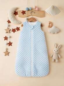 1pc Baby Sleeveless Beanbag Sleeping Bag, Infant Anti-Kick Blanket With Soothing 3D Beanbag Material, Warm Baby Anti-Kick Quilt, Suitable For Newborn Crib And Nursery - Ideal As A Baby Christening Gift - Sleeveless Bean Sleeping Bag - View 5