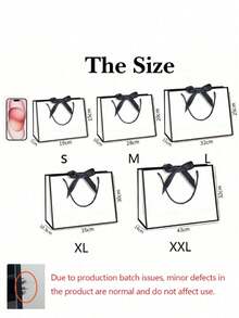 1个生日快乐礼品袋 - 优雅的生日派对礼品袋，T型封口，轻便可折叠购物袋，适合送给女士、妈妈、奶奶、女朋友、男朋友、丈夫、妻子、伴侣 - 生日派对装饰、礼品包装 - 黑白生日装饰、生日礼物、庆祝活动配件、装饰丝带、结构坚固、活动策划、时尚包装、耐用材质、女士礼物 - 彩色 - 查看 7