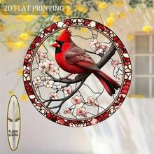 1 pieza Decoración de jardín plana de acrílico 2D, 3 linternas, atrapasol estilo bohemio, regalo de jardinería de primavera/verano, adecuado para césped, maceta - A - Ver 2