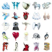 50pcs Surreal Weirdcore Style Sticker Pack, Interesting Ins Dreamy Core Art Stickers, Fantasy Fashion Graffiti Stickers, Waterproof Stickers For Water Bottles, Laptops, Phones, Luggage, Notebooks, Fridges - Multicolor-1 - View 8