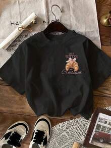Women T-Shirts - Black - View 2