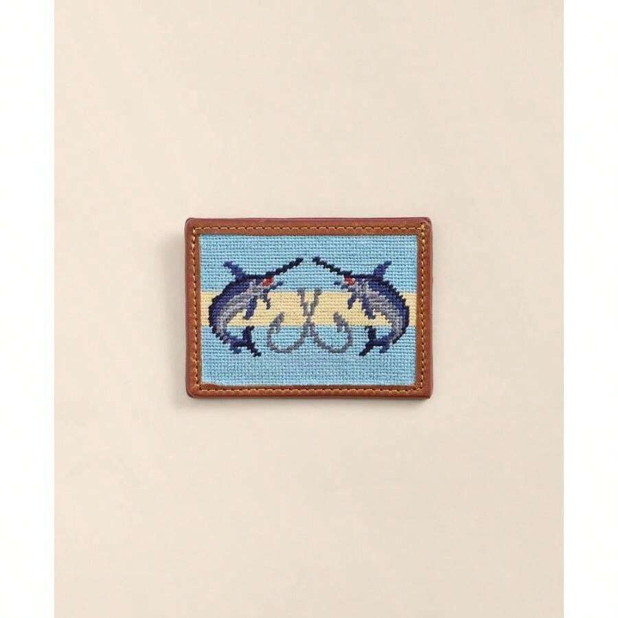 Brooks Brothers Smathers & Branson Needlepoint Marlin Card Case | | Card Holders - 多 - 查看 1
