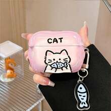 1pc Cartoon Cat & Dog Design Protective Case Compatible With Apple Pro 3, Bluetooth Earphone Cover Compatible With Airpods 1/2/3/Pro/Pro2 - Multicolor - View 13