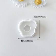 Fried Egg Shape Jewelry Making Kits, Cute Cartoon Warm Breakfast Pattern Polymer Clay Cutters For Earrings Pendants Making - White - View 6