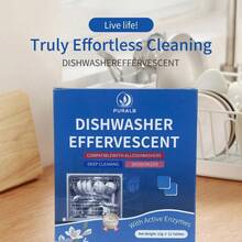 Dishwasher Cleaner Tablets - 24 Tabs (2x12 Pack), 1-Year Supply Heavy Duty Deodorizer Tabs Deep Cleaning, Descaler Pods Remove Limescale Grease, Septic  All Dishwasher Brands - - Liquid - View 5