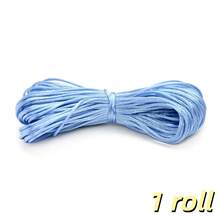 1/2/3 rollos 20 metros/Rollo 1.5mm No.7 Cordón de poliéster para joyería Hilo de nylon Cuerda de nudo chino para DIY Pulsera Collar Línea Hilo Shamballa - Cable - Ver 20