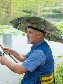 Multifunctional Hands-Free Sun Umbrella Hat With UV Protection And Waterproof Coating, Lightweight Sun And Rain Protection Hat, Unisex, Multi-Color Wearable Head-Mounted Sun Umbrella, Suitable For Outdoor Camping, Vacation, Fishing, Yard And Garden Use - A - View 5