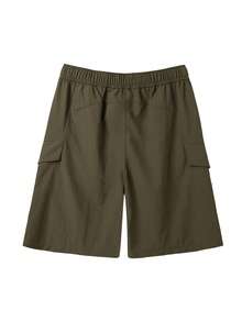 CAMEL CROWN Men's Sports Shorts Summer Sun Protection Quick Dry Cargo Casual Shorts Breathable Mid-Length - Dark Olive Green - View 3