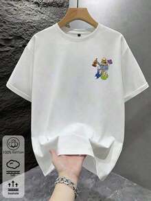 Unisex Summer Short-Sleeved Crew Neck T-Shirt: Streetwear Style, Casual Chic With A Touch Of Fun, Versatile For Everyday Wear, Perfect For Y2K Fashion, Sporty And Festival Outfits – A Unique Piece With A Fun Print "DeBí TiRAR Más FOTOS". - 布蘭克 - 查看 6