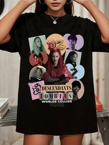 Nueva colección de verano 2026 Camiseta casual SWAG 2026 Lanzamiento de álbum Camiseta exclusiva de estilo vintage Camiseta para fans Camiseta Hailey Biebe Conjunto para mujer, verano, conjunto para festivales para mujer, envío gratis, se envía en 24 horas - Schwarz - Visa 7