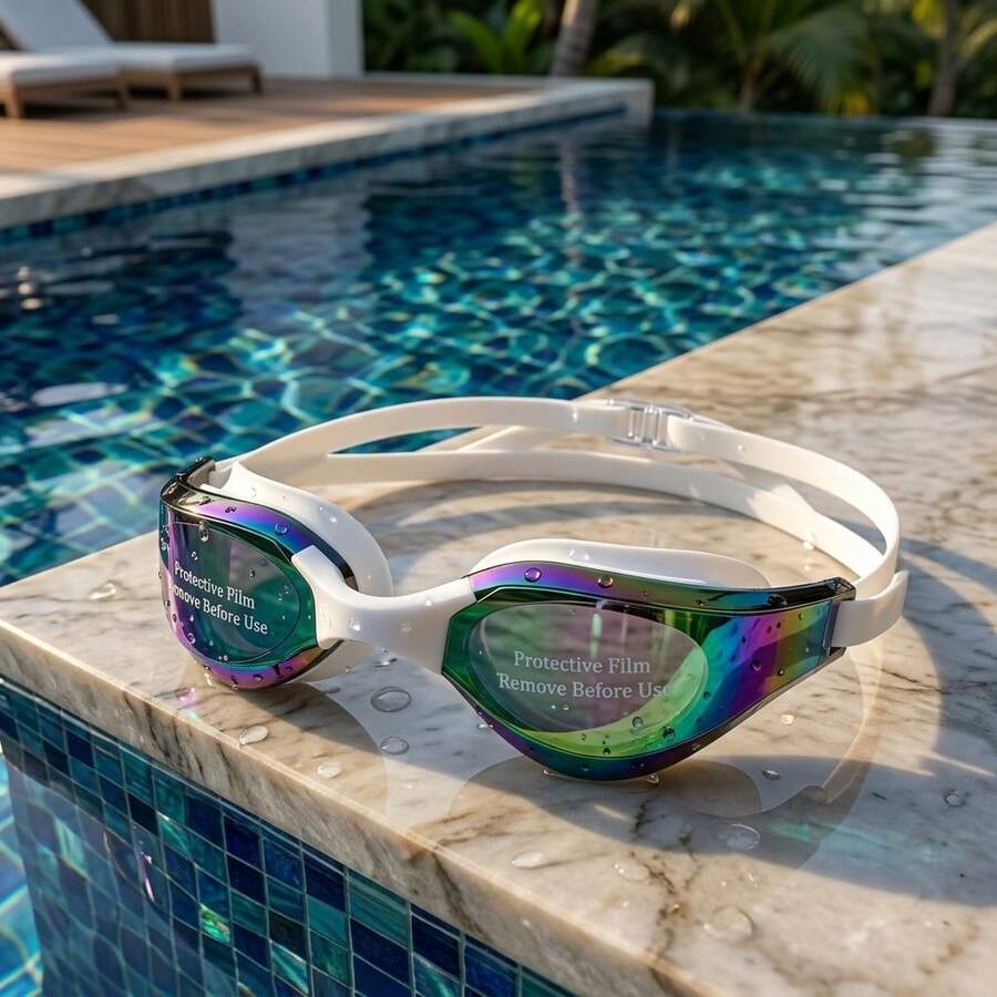 Gafas de natación competitivas profesionales para adultos, gafas de carreras con película electrochapada de colores, lente de alta definición, impermeables, antiempañantes, electrochapadas, gafas de natación de competición unisex, equipo de natación